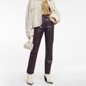 Agolde Purple Straight Leg Pants